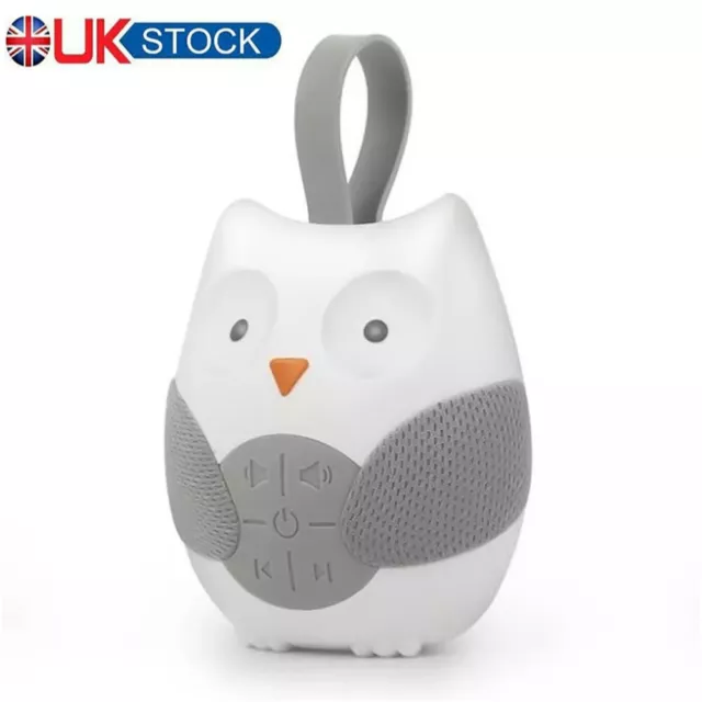 Portable Owl White Noise Machine Baby Soother 10 Light Music Songs for Infants