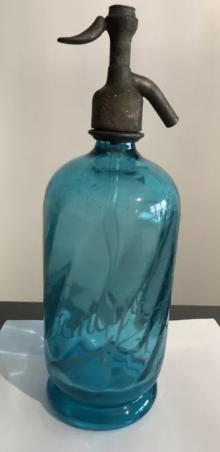 bouteille siphon eau de seltz de couleur verte