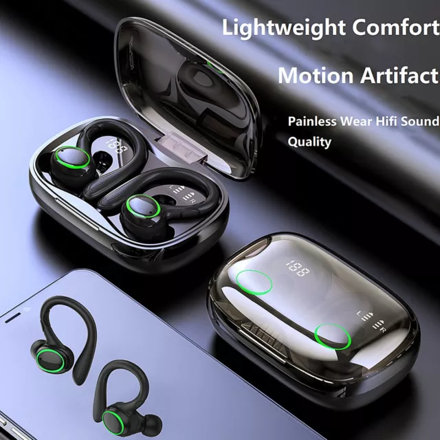 Bluetooth 5.1 Headset True Wireless Earphones Earbuds Headphones HiFi Sport New!
