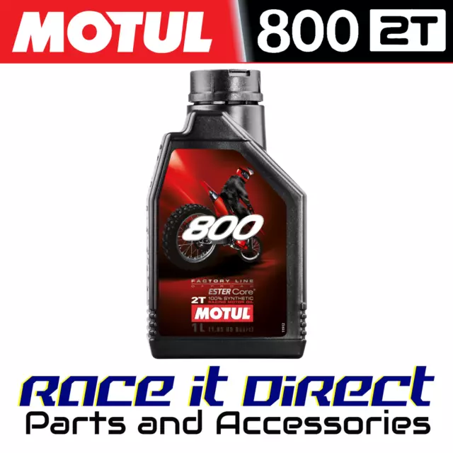 Motul 800 Off Road 2T Oil for Yamaha YE 50 Zest 1994 2 Stroke 1 Litre