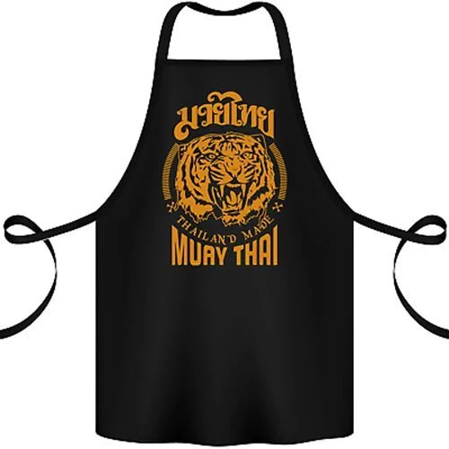 Muay Thai Fighter Warrior MMA Martial Arts Cotton Apron 100% Organic