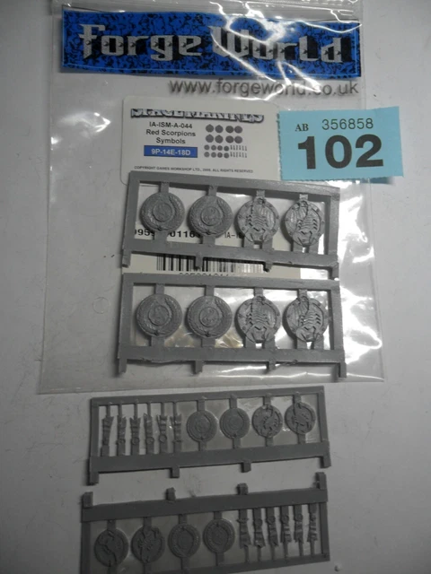 WARHAMMER 40K RED Scorpions Forgeworld symbols icons rare B102 £40.00 ...