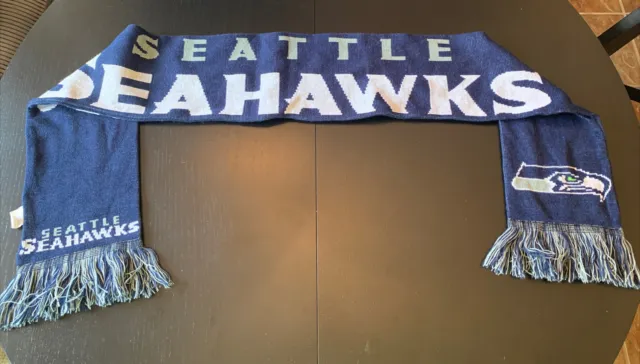 Seattle Seahawks NFL Football Blue 60” Scarf By Forever Collectibles ‘Hawks 12’s