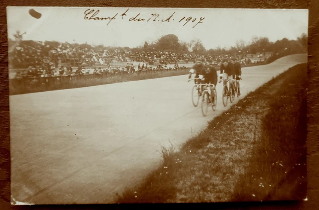 Carte Postale Ancienne – Cyclisme Sur Piste / Bahnsprint – Suisse – Doerflinger 1900