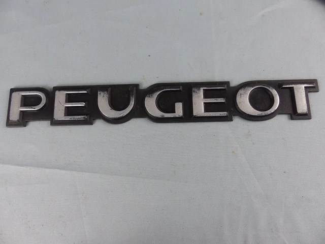 Insigne Logo Aluminium Peugeot GLD - Pour Modèles 204, 304, 504 - Vintage - Occasion En Bon état