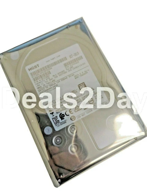 Disque Dur Hitachi HUS726060ALE610 6 To - 7 200 Tr/min, 128 Mo Cache, SATA 6 Gb/s, 3,5 Pouces