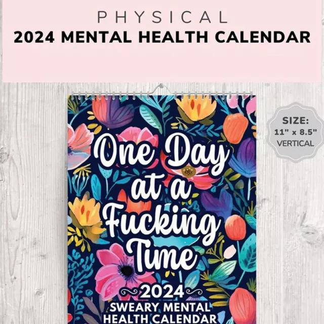 Calendario Divertente per la Salute Mentale 2024, Calendario Motivazionale 3938