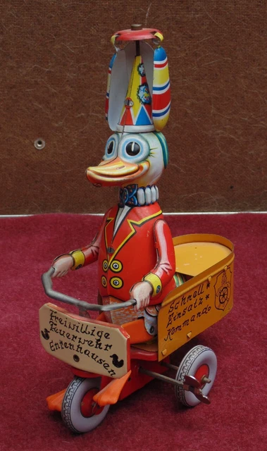 Vintage 1960's jouet méanique à clef Wamoo cici le canard