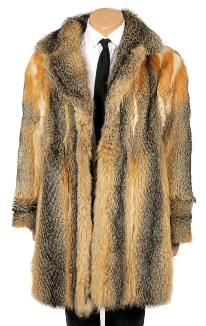 M L HERREN Pelzjacke Jacke Pelzmantel GRISFUCHS Fuch Pelz fox fur
