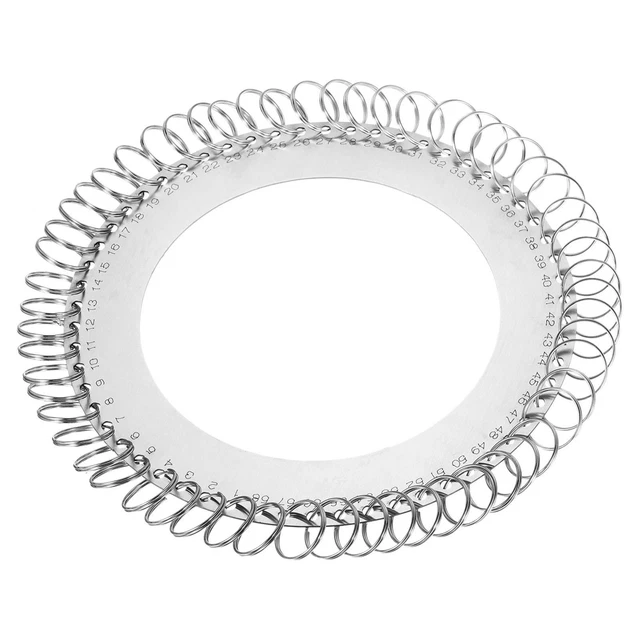 58 Anillos Inoxidable Acero Llavero Organizador, 2uds Portátil Llavero Gestión