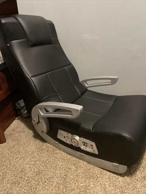 X Rocker Leather Rocking Gaming Chair Built in Speaker 27.8 x 18.5 w/Wires&Cord