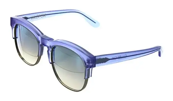 Wildfox EACCLBM00 Club Fox Deluxe SMBL Transparent Blue/Grey Lens Sunglasses