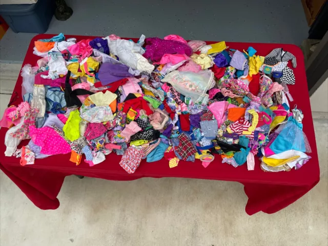 Huge 480 Piece Group Lot Of Old Barbie Doll Clothes And Accessories