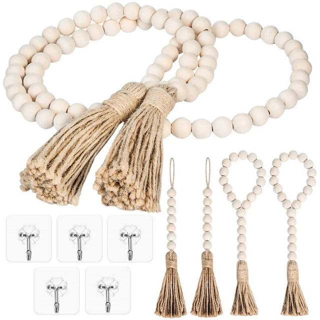 10 Pcs Holz Anhänger Quaste Hängen Anhänger Perlen Hängen Ornament