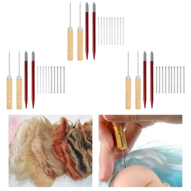 Doll Hair Rerooting Tool Doll Hair Needles for Wig Making Supplies  Accessories