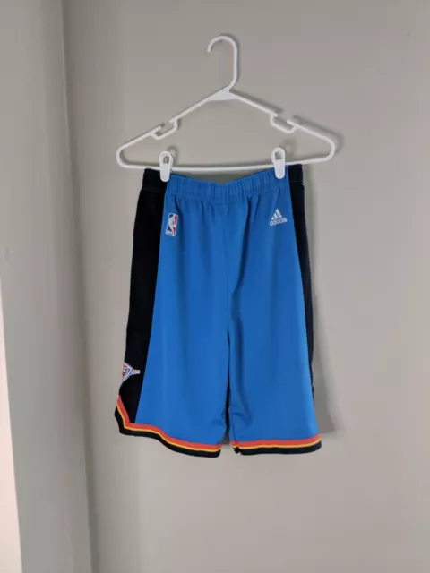 Oklahoma City Thunder Basketball Shorts Adidas Boys Youth XL Blue