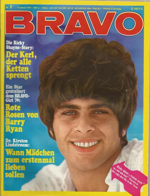 Bravo-Heft Nr.2 aus dem Jahr 1970 /  Ricky Shayne