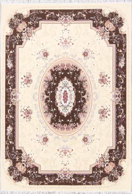 Transitional Aubusson Victorian Style Area Rug 8x12 for Living Room Bedroom