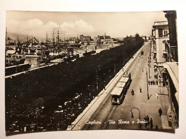 Cagliari - Via Roma e Porto - Filobus.