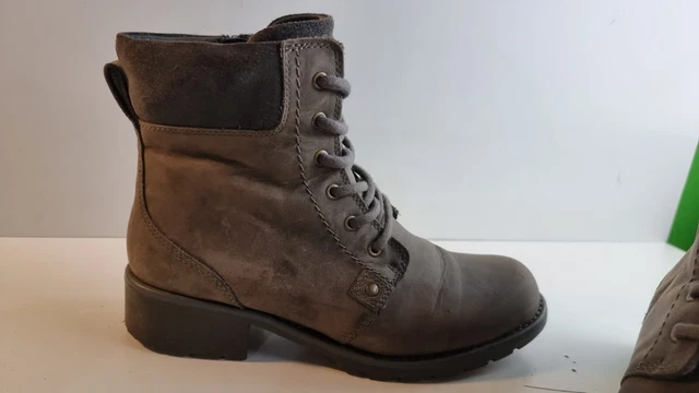 CLARKS LADIES ORINOCO Spice Grey Nubuck Boots Uk 3.5 D EU 36