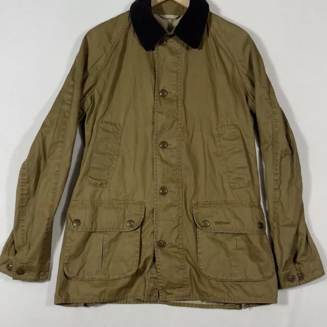BARBOUR Jacket Grassdale Full Zip Coat Men’s Size Small Canvas