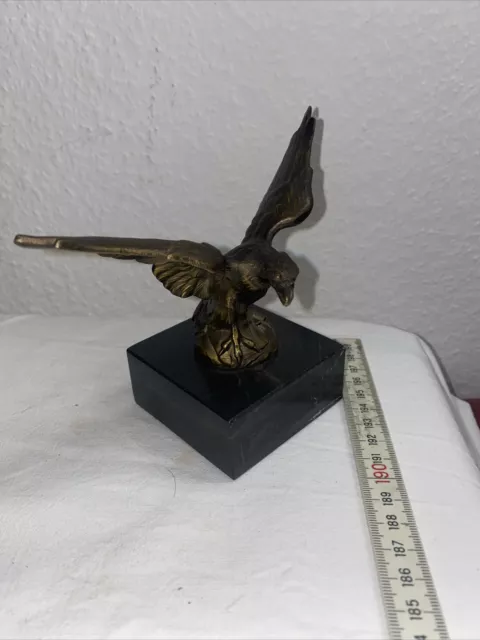 Alter Adler Auf Marmorsockel Tischdeco Briefbeschwerer Militär 1wk Ww1