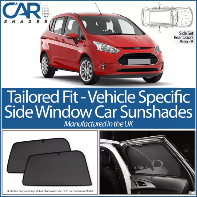 Ford B-Max 5 Door 2012-2017 Car Shades Uk Tailored Uv Side Window Sun Blinds