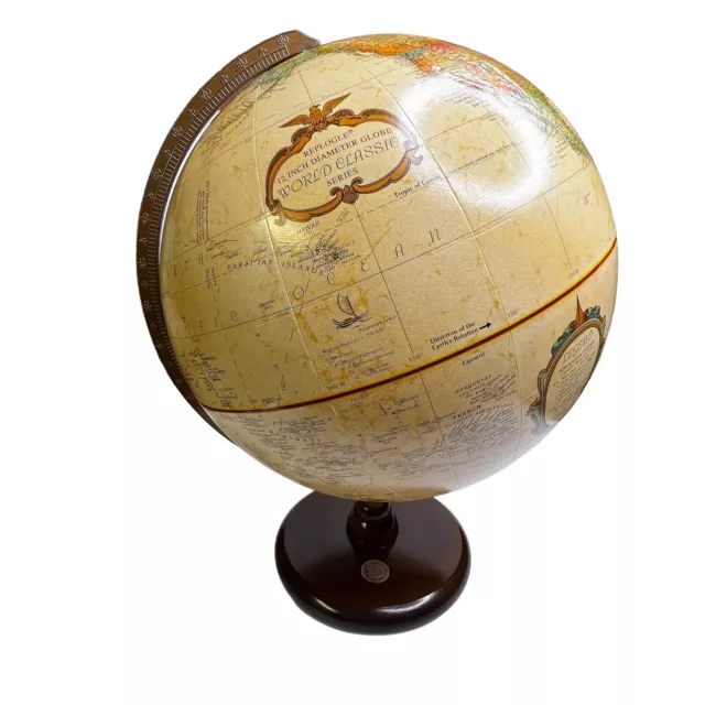 Vintage Replogle Globe World Classic Series 12 inch Decor State Seal