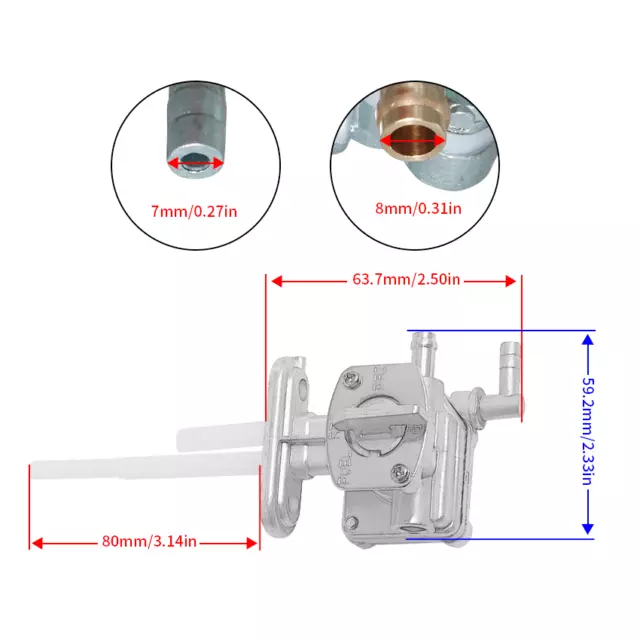 Fuel Tank Petcock Valve for Yamaha FJ600 XJ750 XJ600 Diversion XJ600H XJ600N 2