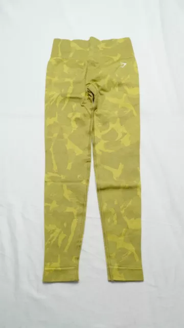 GYMSHARK WOMENS ADAPT Camo Seamless Activewear Workout Leggings Savanna  Yellow M $50.00 - PicClick