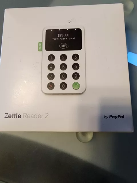 PayPal Zettle Reader 2 Bluetooth Credit Card Terminal (Tap & Chip) White SEALED