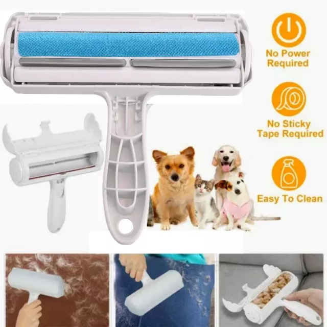 Pet Hair Lint Remover Reusable Dog Cat Hair Roller Cleaning Brush Sofa Clothes 2