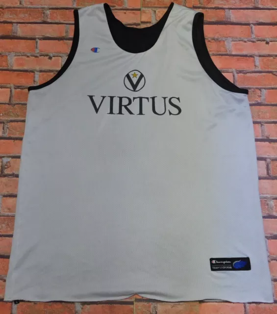 Virtus Bologna Double Face Trikot Maillot Trägerhemd Basketball Größe XL