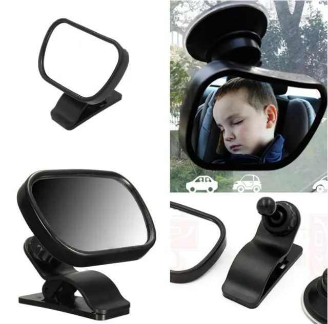 Car Baby Back Seat View Mirror For Infant Child Toddler Safety Suction&Clip