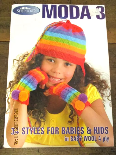~MODA IMPACT ISSUE 8-34 FABULOUS HAND KNITS FOR BABIES & KIDS-0 MONTHS to 10 YR~