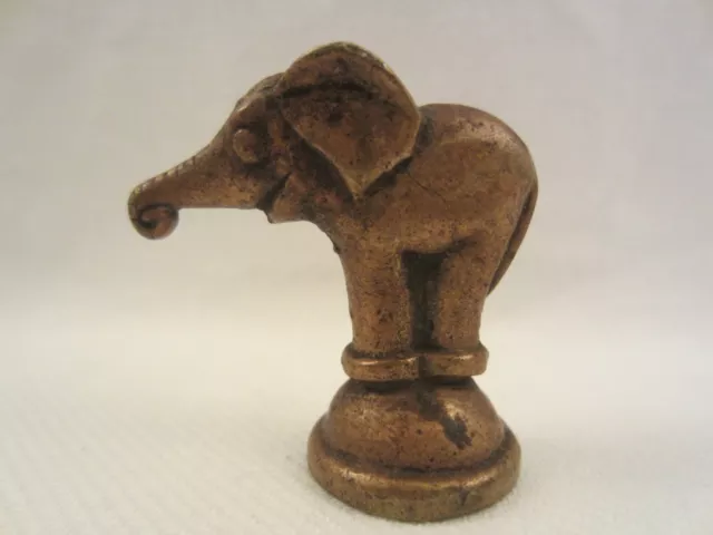 ELEFANT ELEPHANT MESSING BRONZE KUPFER FIGUR MASSIV STATUE SKULPTUR ALT o ANTIK?