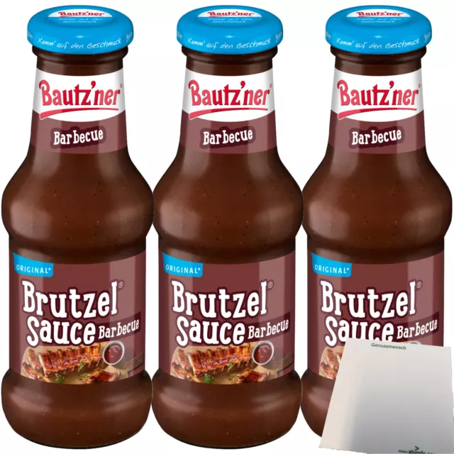 Bautzner Brutzel Sauce Barbecue 3er Pack 3x250ml Flasche  usy Block