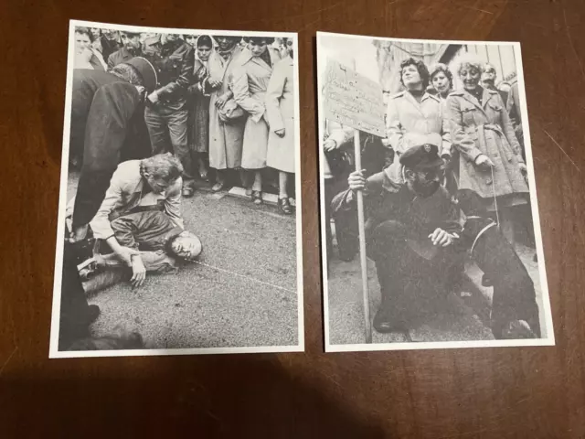 Politique Lot 2 Cp Manifestation Janvier 1979  Quatre Ans Sans Salaire.....