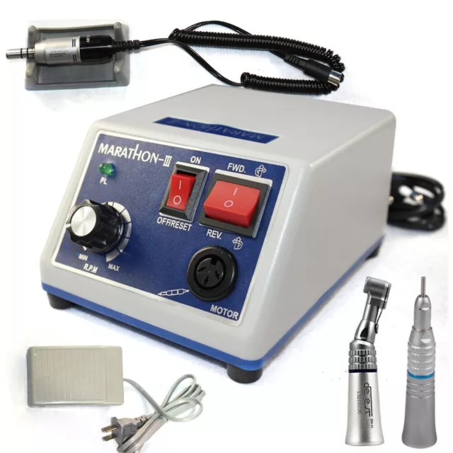 Dental Lab Marathon Electric Micromotor Polishing + 35K RPM Motor Handpiece Kit