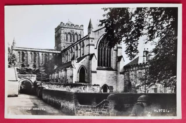 Postcard Hexham Abbey.Northumberland.RP Image reg  1950