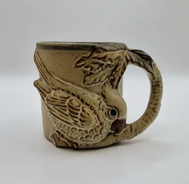 John Buck Studio Pottery 3D Parrot Coffee Tea Mug