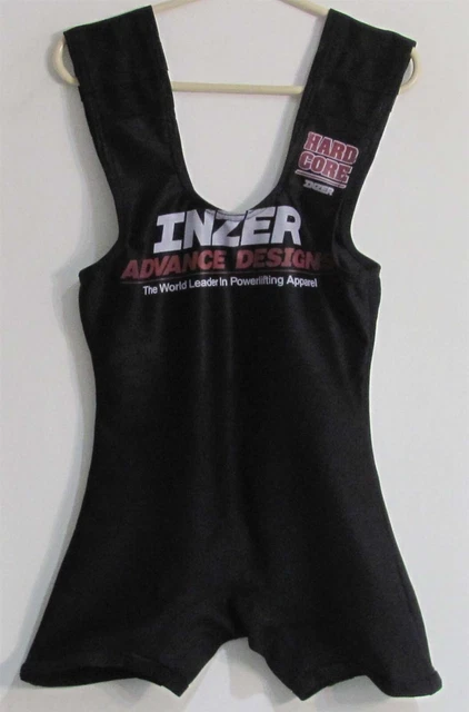 Inzer HardCore Squat Suit 29 Black Lightly Used (Straps Lengthened 2 & 1/2")