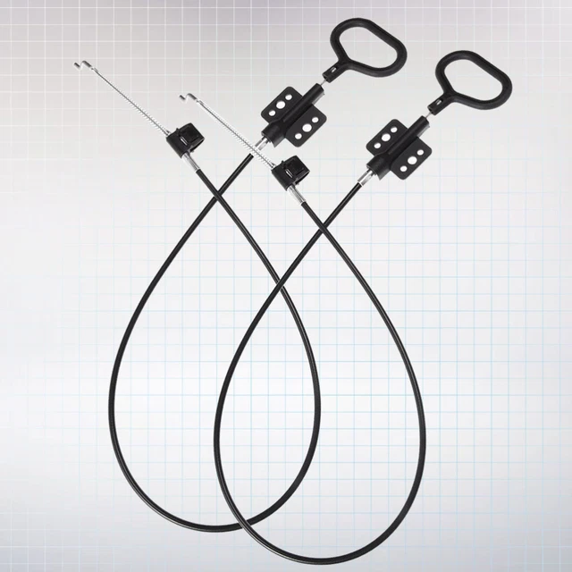 2 piezas Cable de resorte reclinable de metal Pull Handle Anillo en D Repuesto para sofá universal y