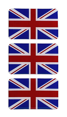 Union Jack 3D Deco Gel Bandiera del Regno Unito Adesivi Set per Auto Moto:...
