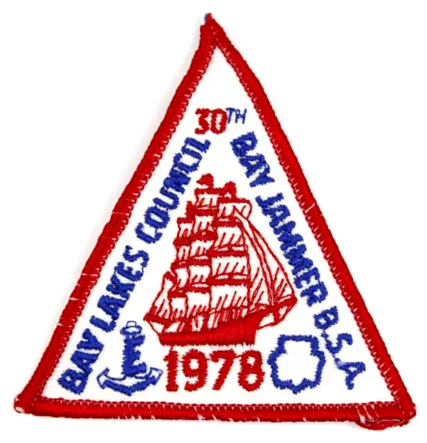 Vintage 1978 30th Bay Jammer Bay Lakes Council Patch Wisconsin Regatta Boy Scout