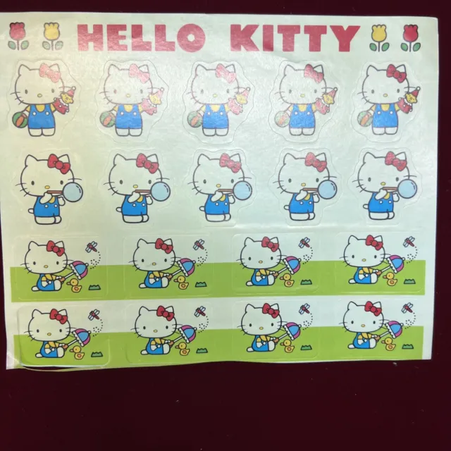 Vintage Hello Kitty Stickers 1976