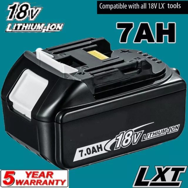 18V for Makita BL1860 18Volt 7.0ah Lithium-ion LXT Genuine Battery BL1850 BL1830