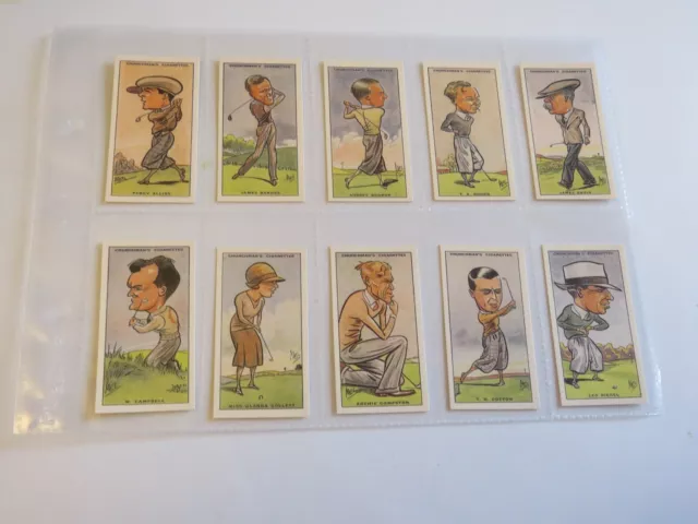 Churchman, Prominent Golfers (Full Set Of 50, Reproduction Cards ), 1993.