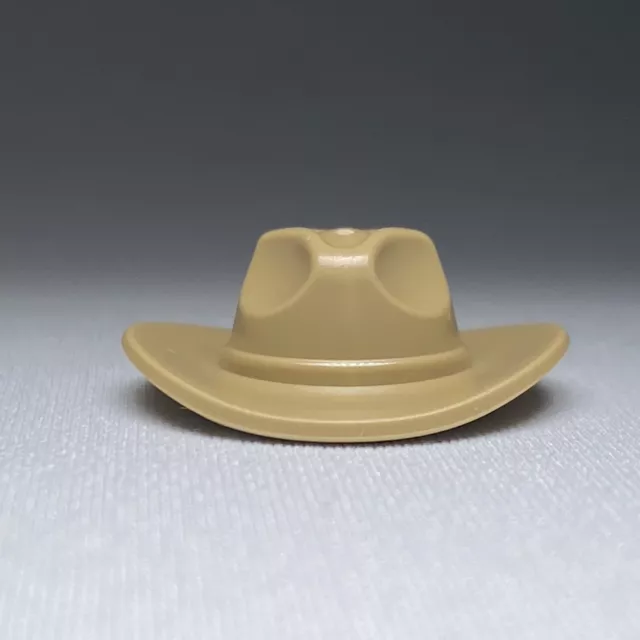 Lego Parts - 1X Large Brim Hat In Dark Tan/Cowboy/Jackaroo/Jillaroo/Minifigure