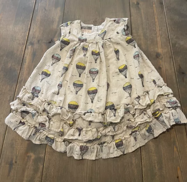 Pastourelle By Pippa & Julie Toddler Girl’s Hot Air Balloon Print Lined Dress 3T